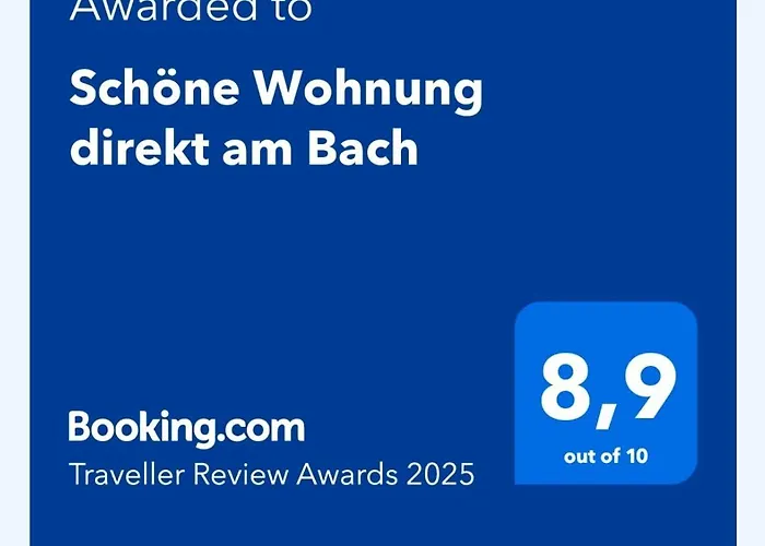 Schöne Wohnung direkt am Bach